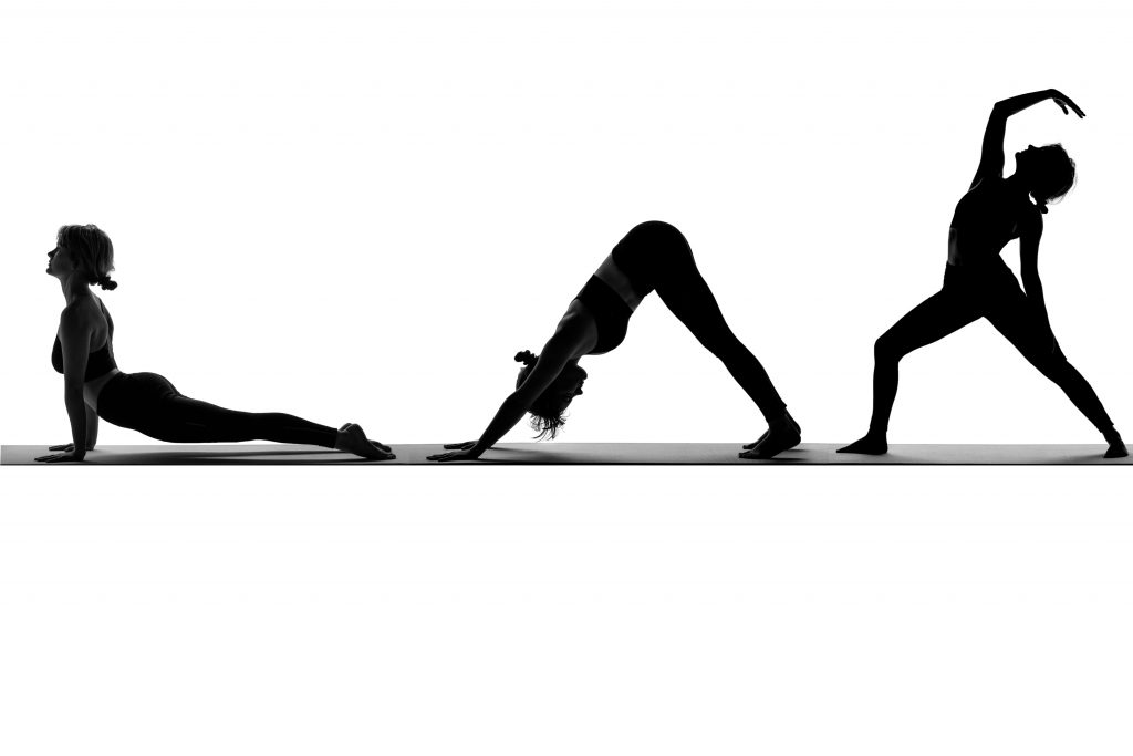 Silhouette Yoga Layout Grafikdesign